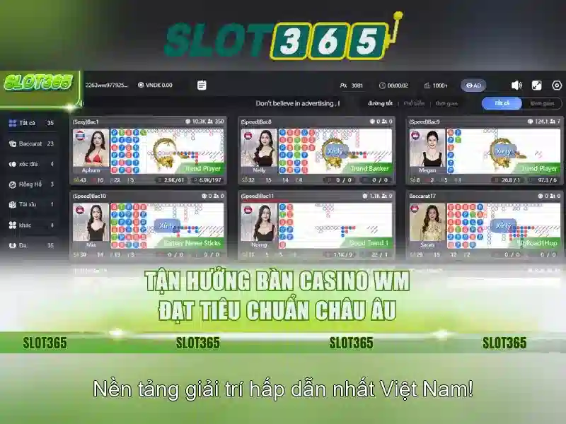 Slot365: Trải nghiệm chơi máy đánh bạc trực tuyến đáng tin cậy